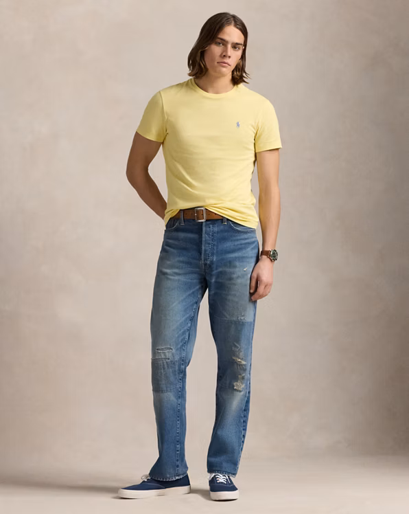 Custom Slim Fit Jersey Crewneck T-Shirt