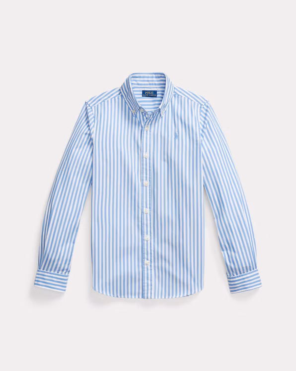 Bengal-Stripe Cotton Poplin Shirt