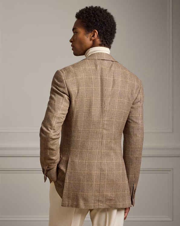Kent Handmade Glen Plaid Suit Jacket