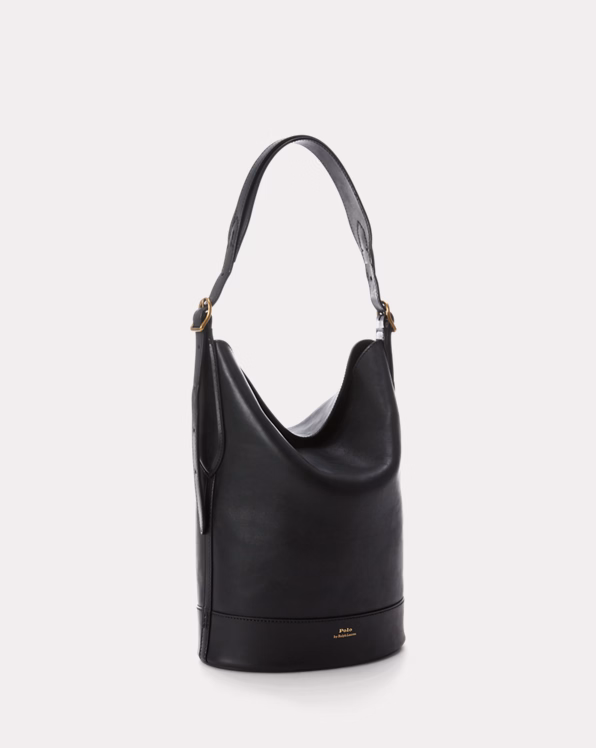 Leather Bellport Bucket Bag