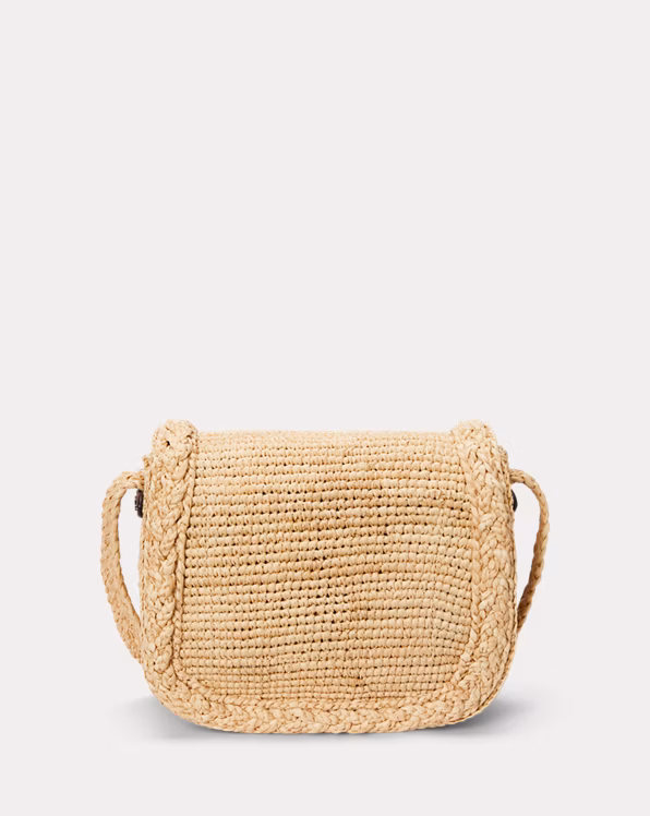 Raffia Medium Colbie Messenger Crossbody