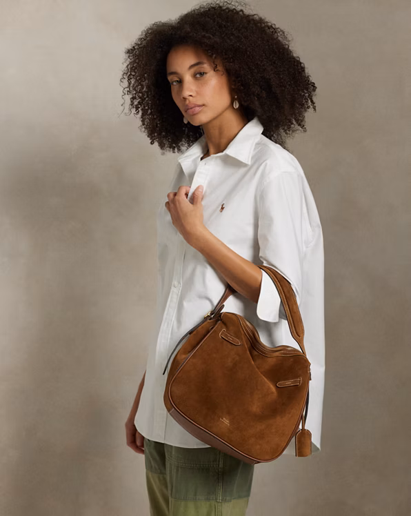 Polo ID Suede Satchel