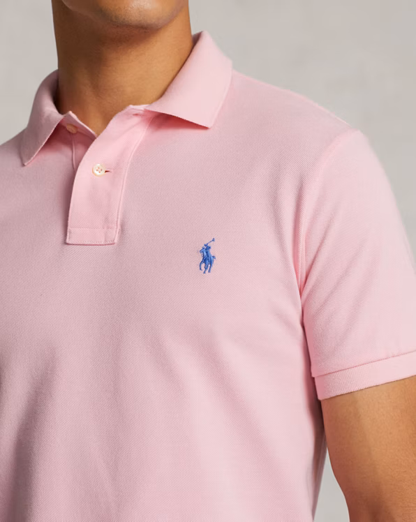 Slim Fit Mesh Polo Shirt