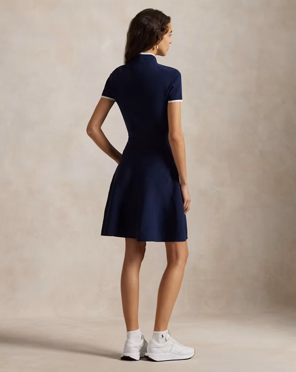 Knit Fit-and-Flare Dress