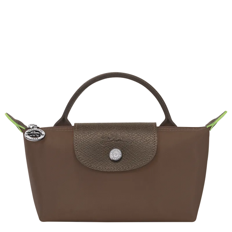Le Pliage Green Pouch with handle
