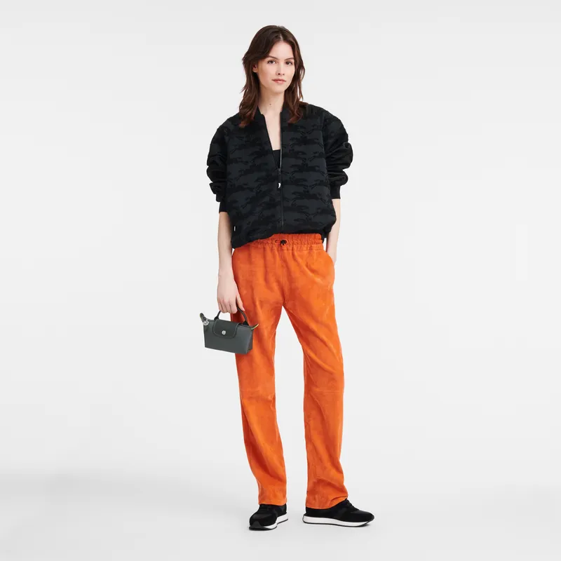 Le Pliage Green Pouch with handle